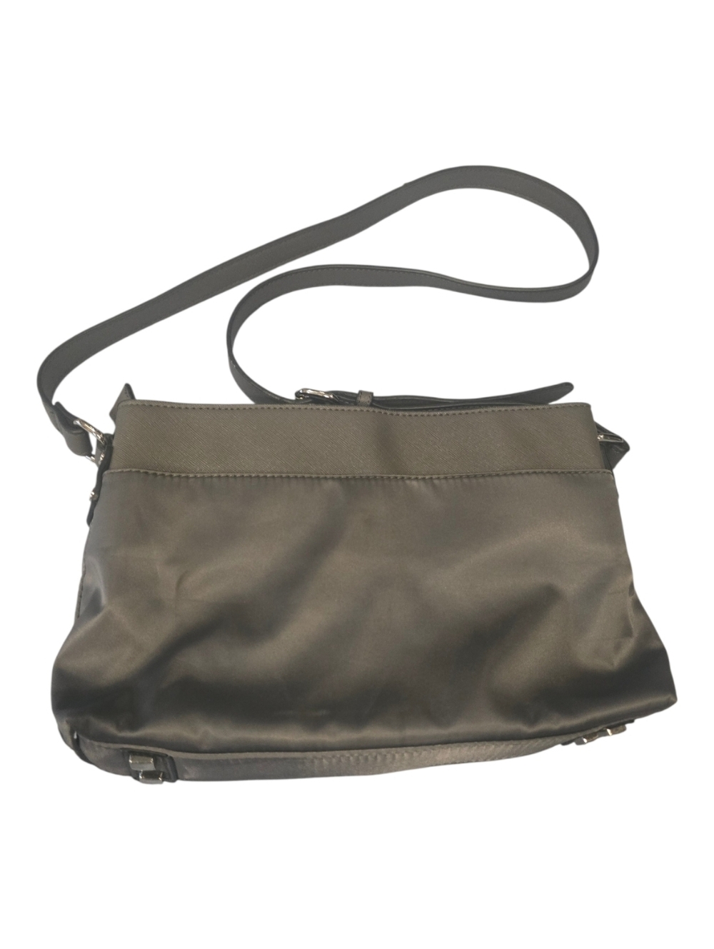 Simply Noelle Compact Gray Crossbody Bag Everyday Style Nylon Body - Picture 3 of 12
